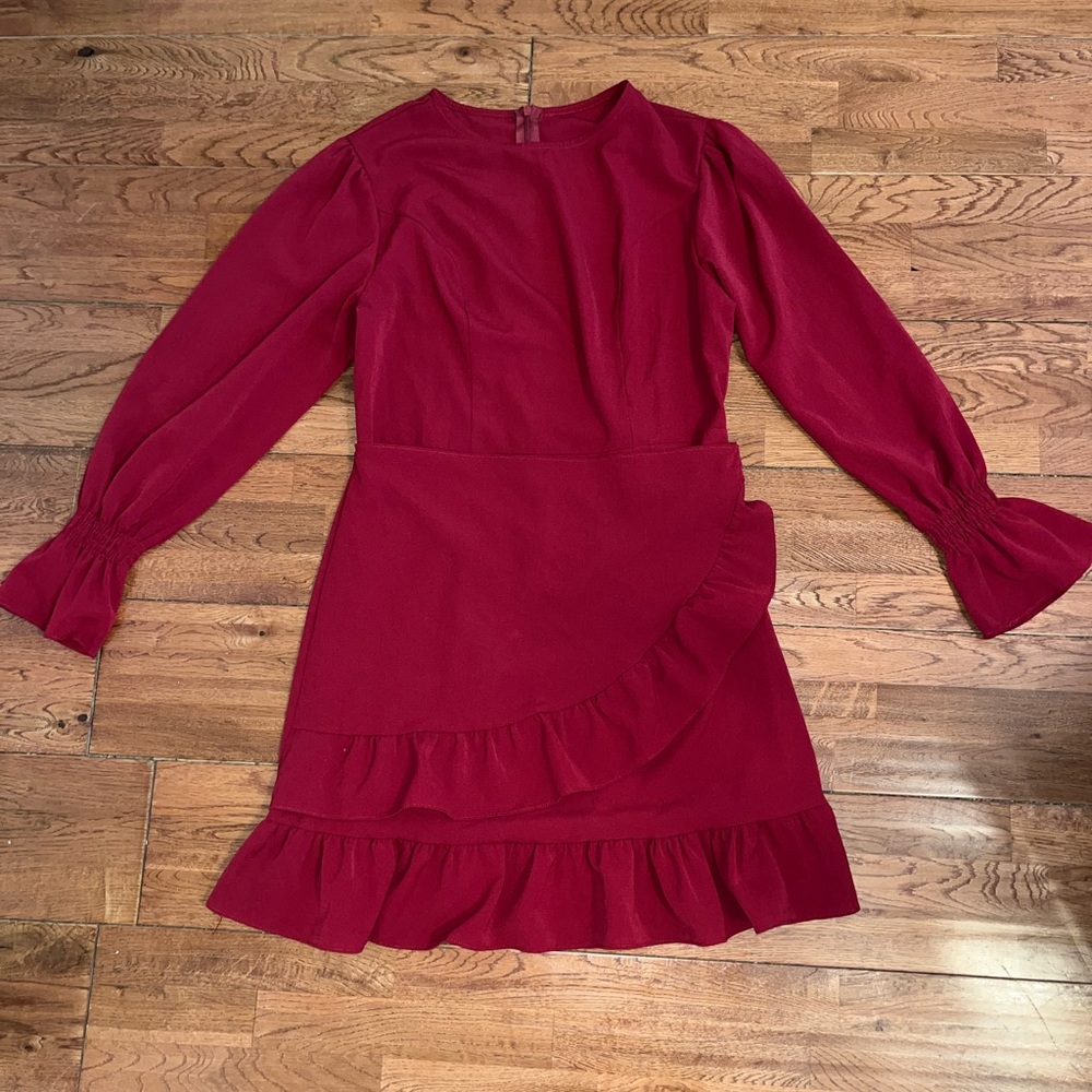 Beautiful red wrap dress